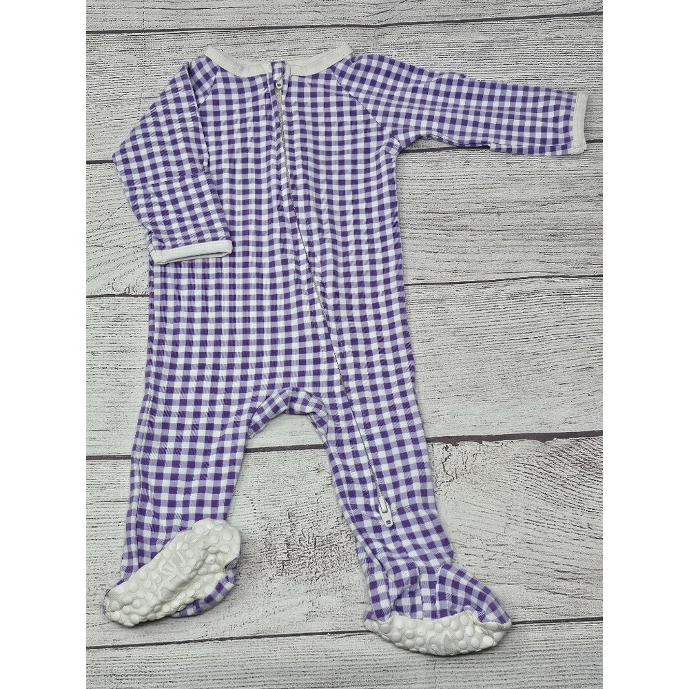 Sweet Bamboo‎ Baby Girl Purple Checks Size Newborn